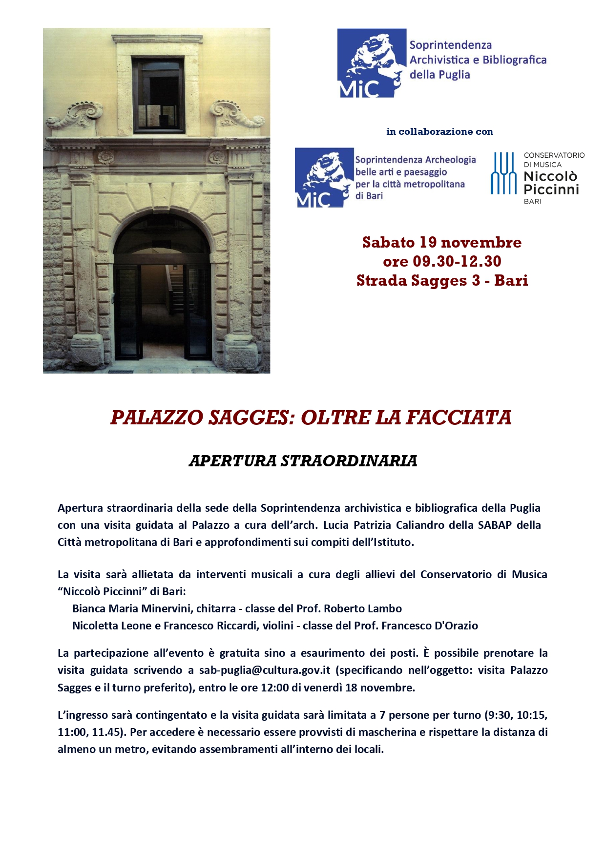 Palazzo Sagges : oltre la facciata